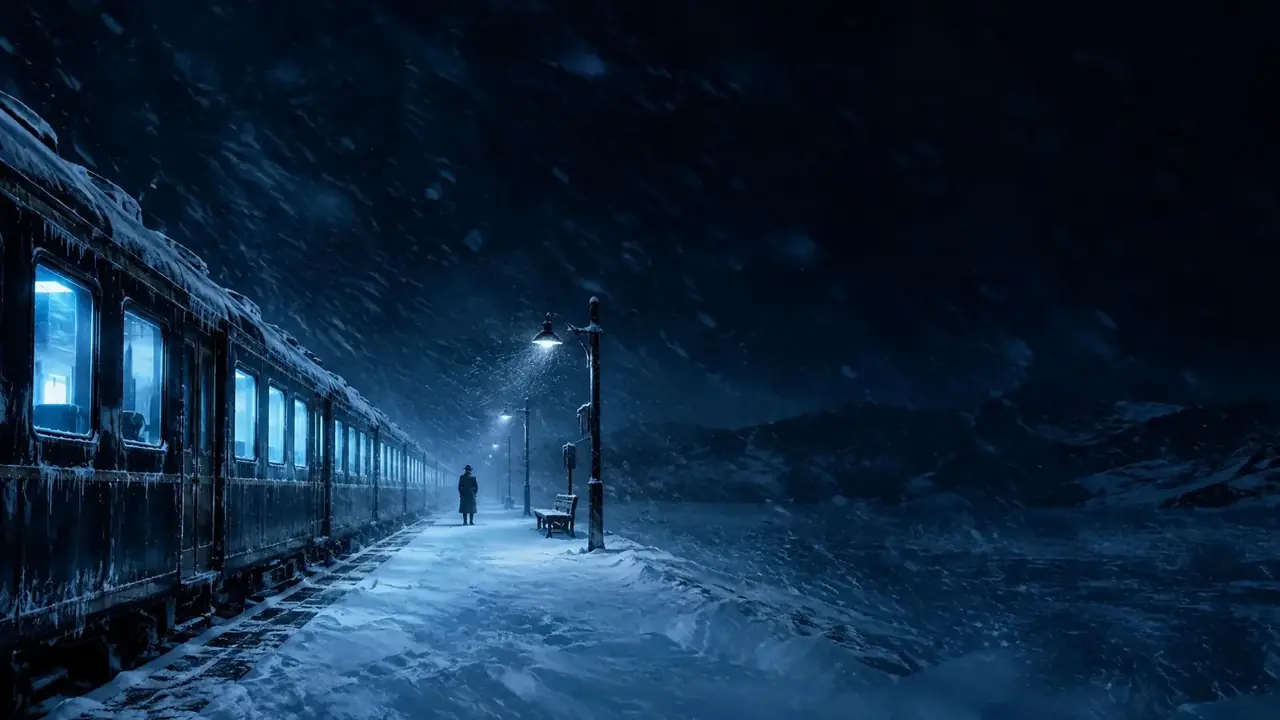 暴雪列车 00:47 - 漫画歪歪首屏推荐 暴雪列车 00:47 首屏插画,00:47 开出的列车不该存在,可十二个人都在车上。